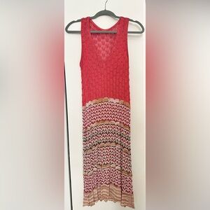 MISSONI Pink Lurex Sleveless Dress size 10